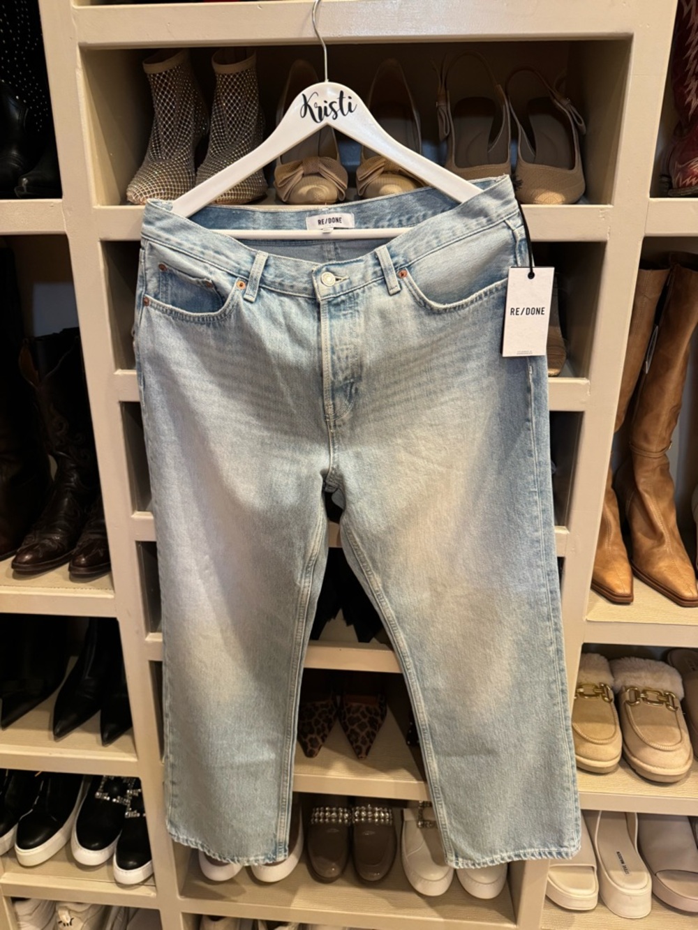 Re/Done Light Blue Denim Jeans NWT